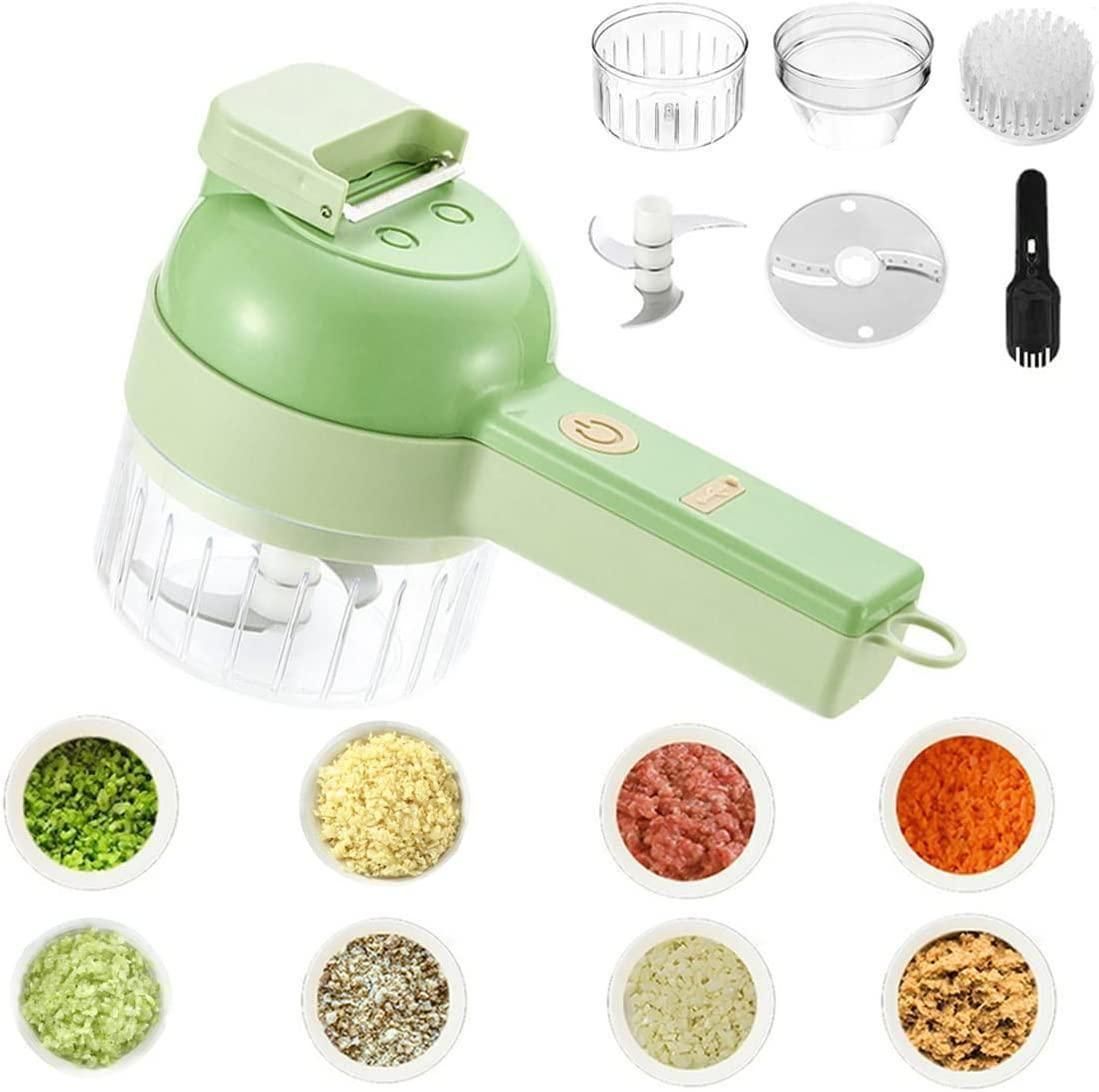 4 in 1 Portable Electric Vegetable Cutter Set - Shopsmart9