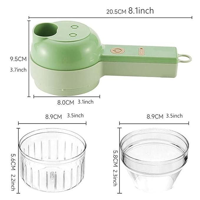 4 in 1 Portable Electric Vegetable Cutter Set - Shopsmart9