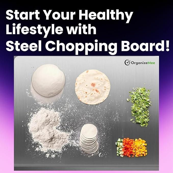 Stainless Steel Chopping Board (35x31cm) - Shopsmart9