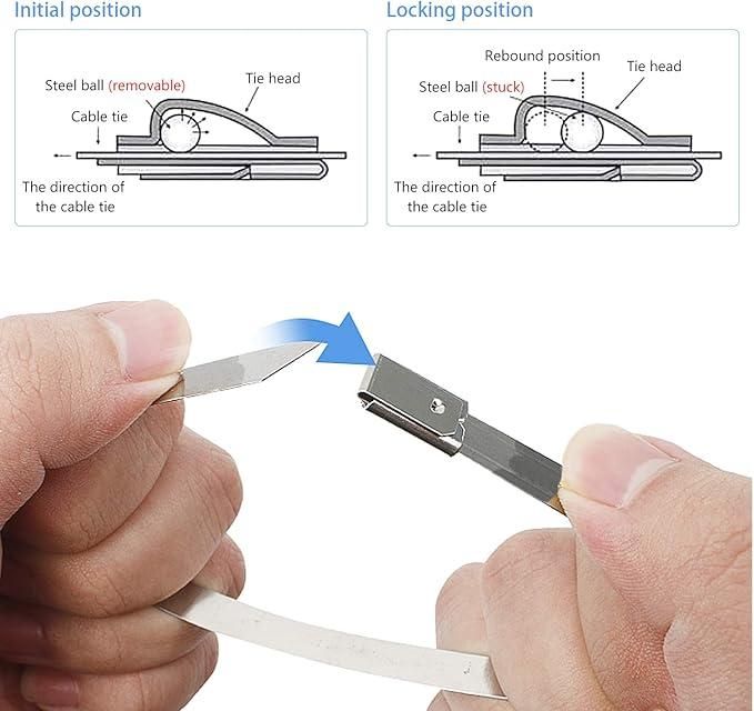 Stainless Steel Cabe Lock Ties (Pack of 10) - Shopsmart9