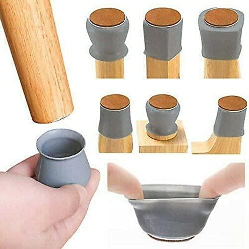 NOBILEA Silicone Chair Leg Protectors with Felt for Hardwood Floors (6PCS), Silicone Furniture Leg Cover Pad for Protecting Floors from Scratches and Noise, Smooth Moving for Chair Feet. - Shopsmart9