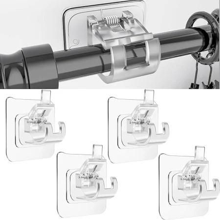 Rods Clips Hook Self Adhesive Pack of 6 - Shopsmart9