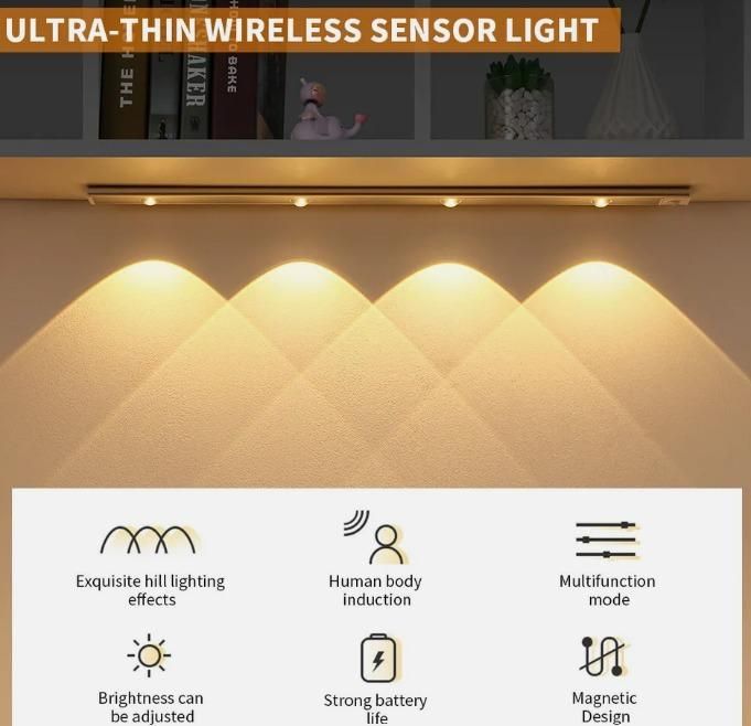 LED PIR Motion Sensor Cabinet With USB Rechargeble - Shopsmart9