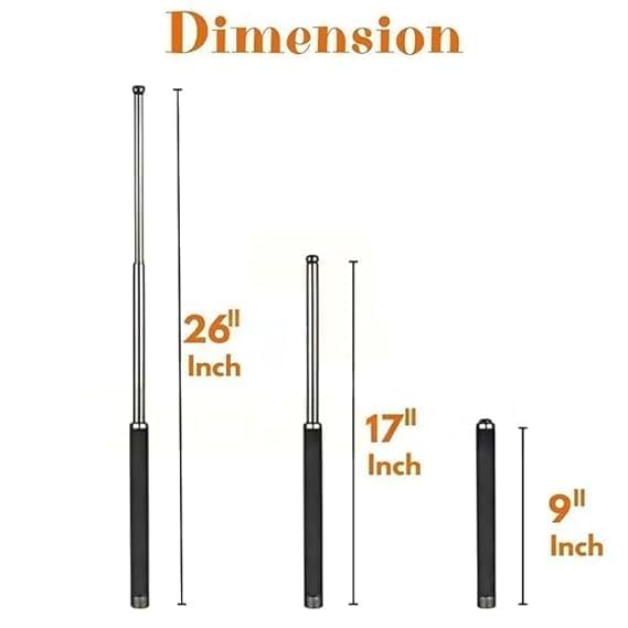 Self Defense Stick or Hand Pointer Extendable Telescopic Retractable Pointer