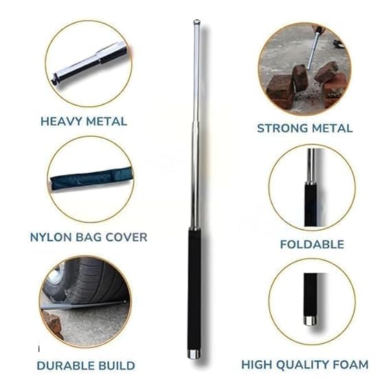 Self Defense Stick or Hand Pointer Extendable Telescopic Retractable Pointer