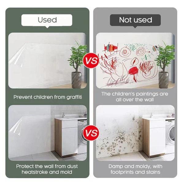 Self- Adhesive Transparent Electrostatic Wall Protection Film Buy 1 Get 1 Free - Shopsmart9