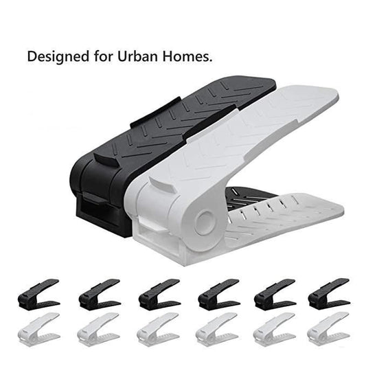 Shoe Rack-Space Savers Shoe Rack Cabinets Storage Plastic Adjustable Shoes Wardrobe Shoes Storage ( 4 Pcs) - Shopsmart9