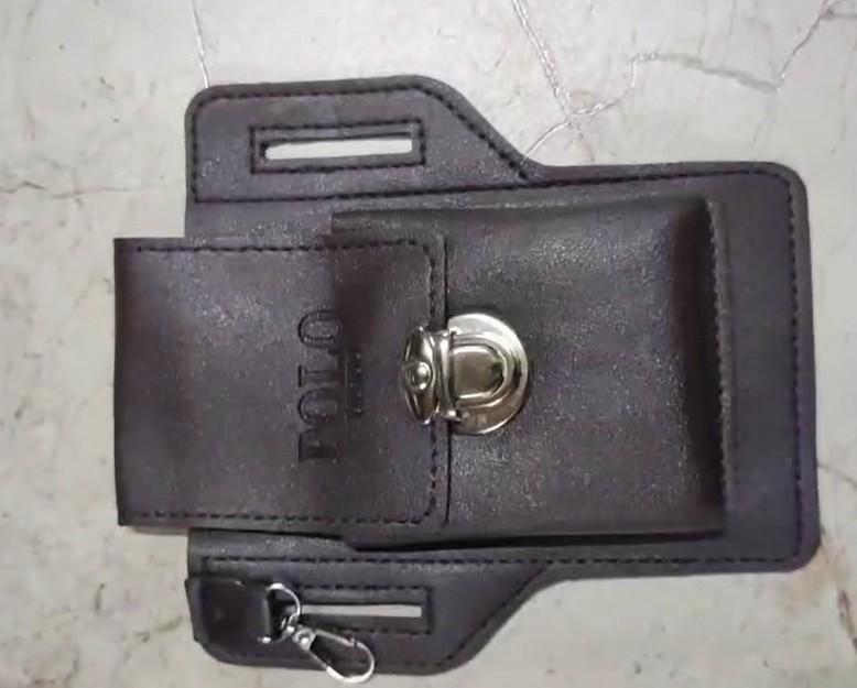 Multipurpose PU Leather Mobile Pouch with Belt Loop - Shopsmart9