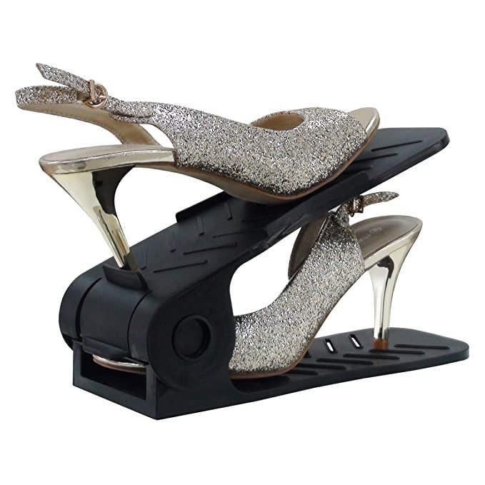 Shoe Rack-Space Savers Shoe Rack Cabinets Storage Plastic Adjustable Shoes Wardrobe Shoes Storage ( 4 Pcs) - Shopsmart9