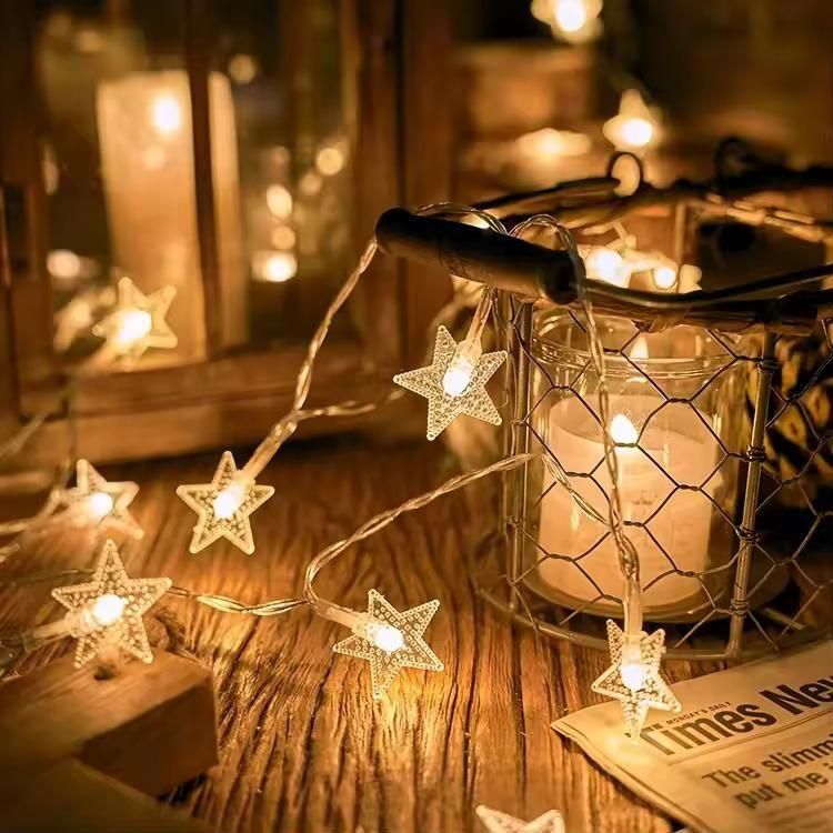 Serial String Star Lights for Decoration - Shopsmart9