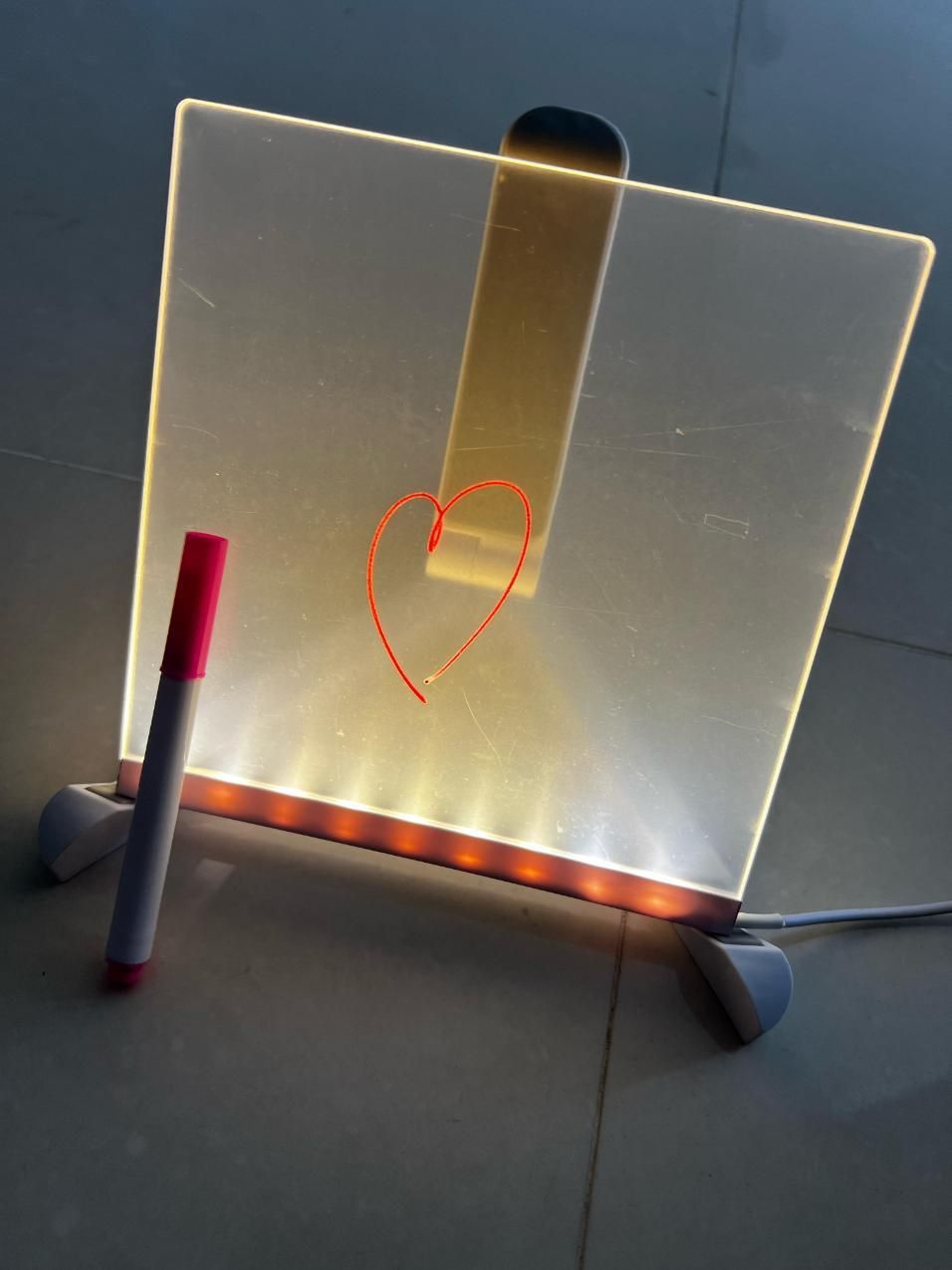 3D LED Light Glass Acrylic Writing pad - Shopsmart9
