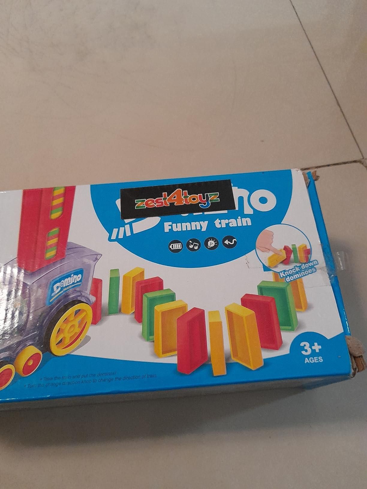 Train Toy Domino Set for Kids BPA Free Plastic with Sound Effects - Shopsmart9