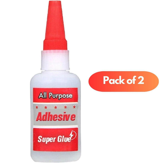 All Purpose Adhesive Super Glue 60 ml Pack of 2 - Shopsmart9