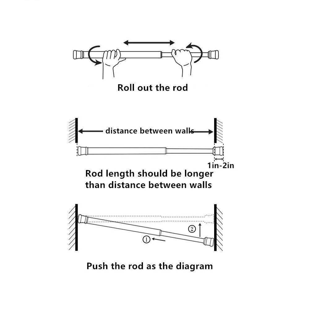 Drill-Free Multifunctional Adjustable Rod - Shopsmart9