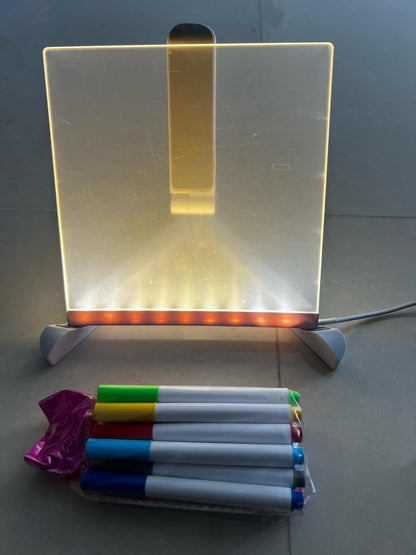 3D LED Light Glass Acrylic Writing pad - Shopsmart9