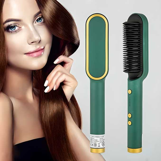 Professional Electric Hair Straightener Comb Brush - Shopsmart9