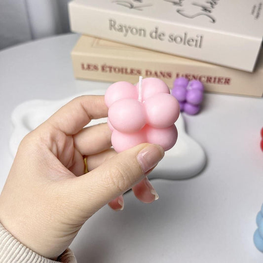 Wax Tiny Cloud Bubble Cube Candle (Pack of 4) - Shopsmart9