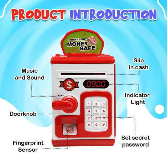 Money Bank for Kids with Fingerprint Sensor - Shopsmart9