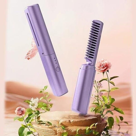 Rechargeable Hot Comb Hair Straightener - Shopsmart9