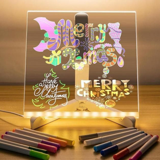 3D LED Light Glass Acrylic Writing pad - Shopsmart9