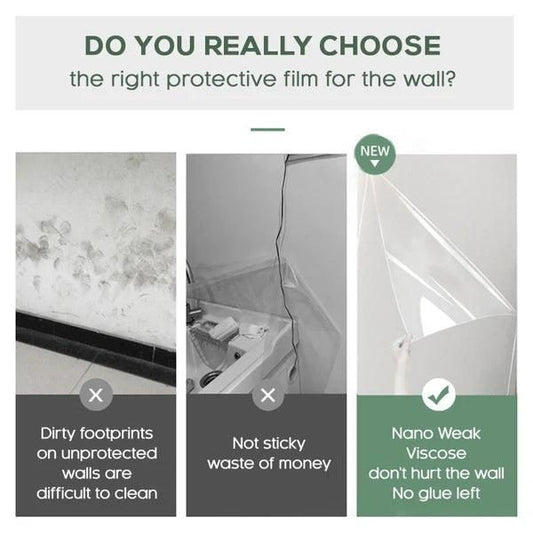 Self- Adhesive Transparent Electrostatic Wall Protection Film Buy 1 Get 1 Free - Shopsmart9