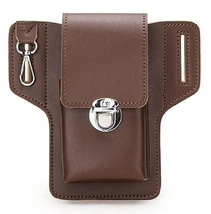 Multipurpose PU Leather Mobile Pouch with Belt Loop - Shopsmart9