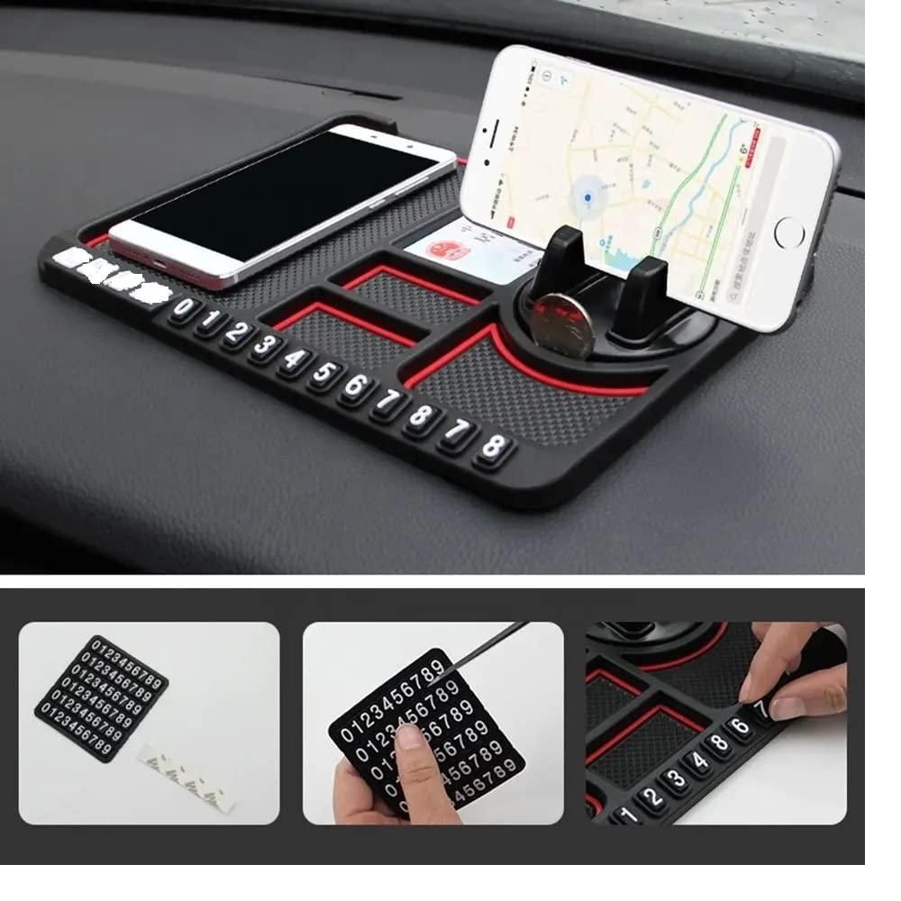 HSR Car Accessories Multifunction Phone GPS Holder Anti-Slip Silicone Pad and Car Mobile Holders for Car Dashboard - Shopsmart9