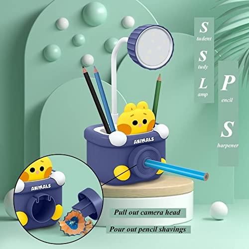 Table Lamp - Desk Lamp with Pen Holder & Sharpener - Shopsmart9