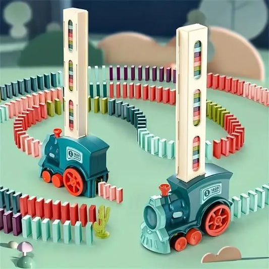 Train Toy Domino Set for Kids BPA Free Plastic with Sound Effects - Shopsmart9