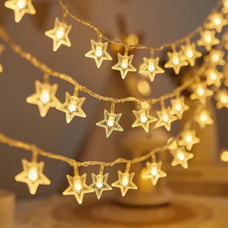 Serial String Star Lights for Decoration - Shopsmart9