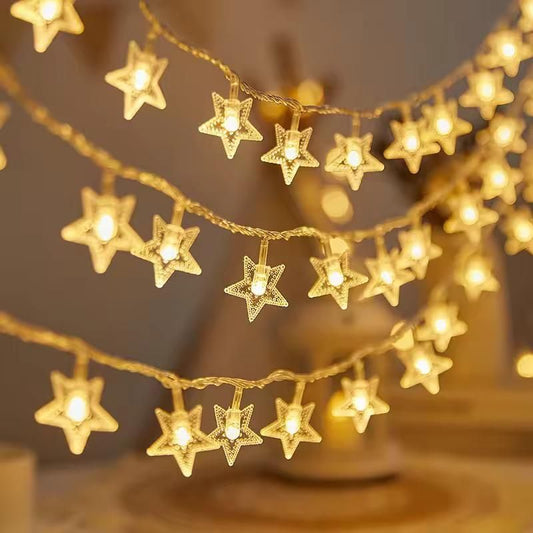 Serial String Star Lights for Decoration - Shopsmart9