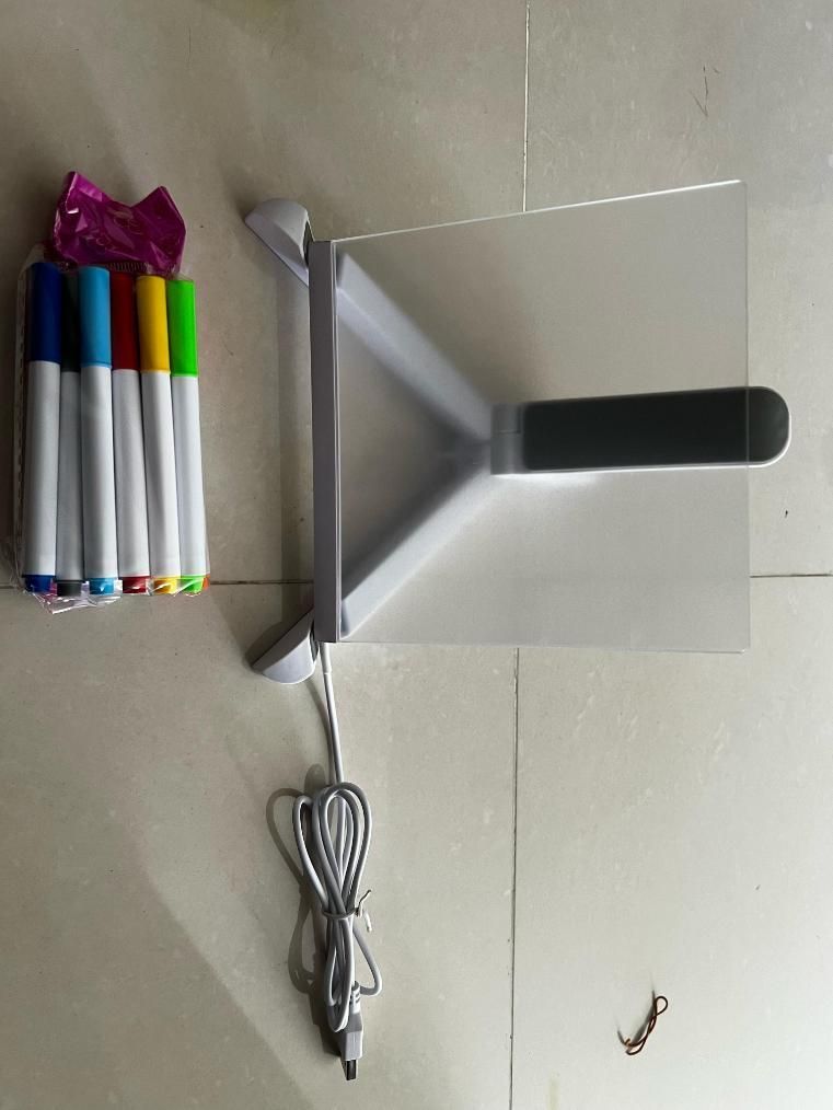 3D LED Light Glass Acrylic Writing pad - Shopsmart9