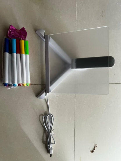 3D LED Light Glass Acrylic Writing pad - Shopsmart9