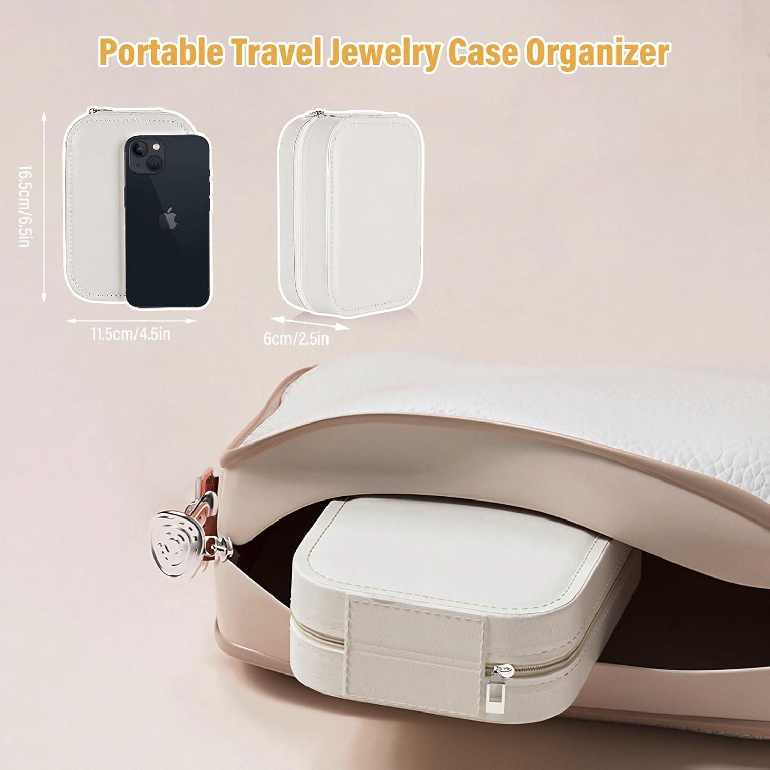 White Jewelry Box with LED Mirror - Shopsmart9
