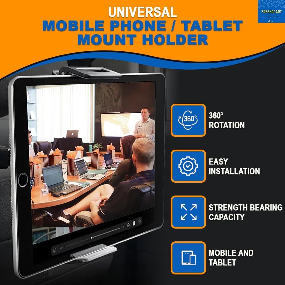 Car Mount Holder for Tablets & Phones (4.7-12.9 inches) with 360-Degree Rotation - Shopsmart9