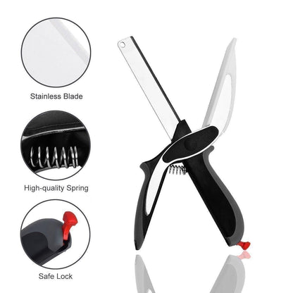 Clever Cutter - 2 in 1 Kitchen Knife / Cleaver Cutters - Shopsmart9