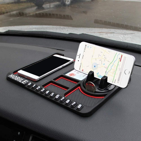 HSR Car Accessories Multifunction Phone GPS Holder Anti-Slip Silicone Pad and Car Mobile Holders for Car Dashboard - Shopsmart9