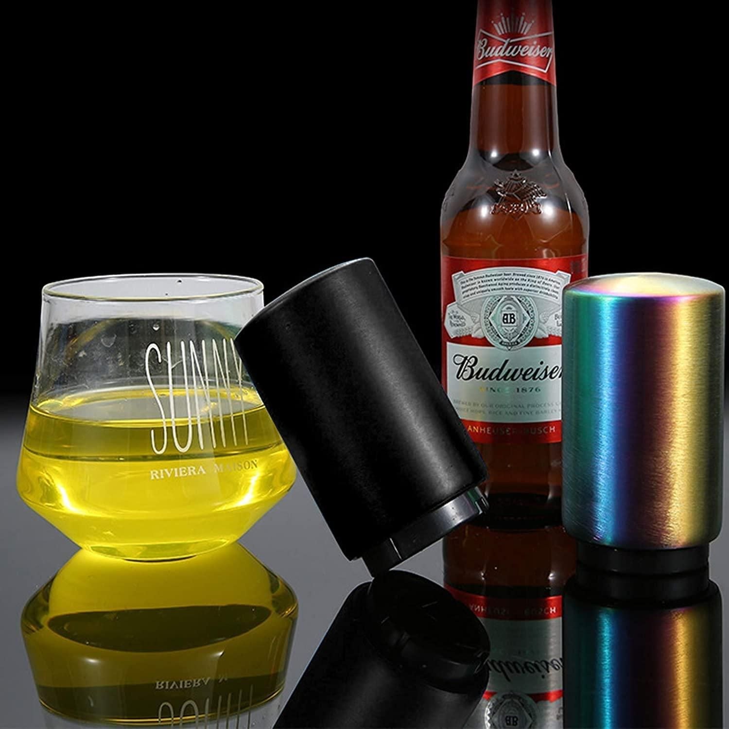 Stainless Steel Automatic Push & Pull Bottle Opener - Shopsmart9