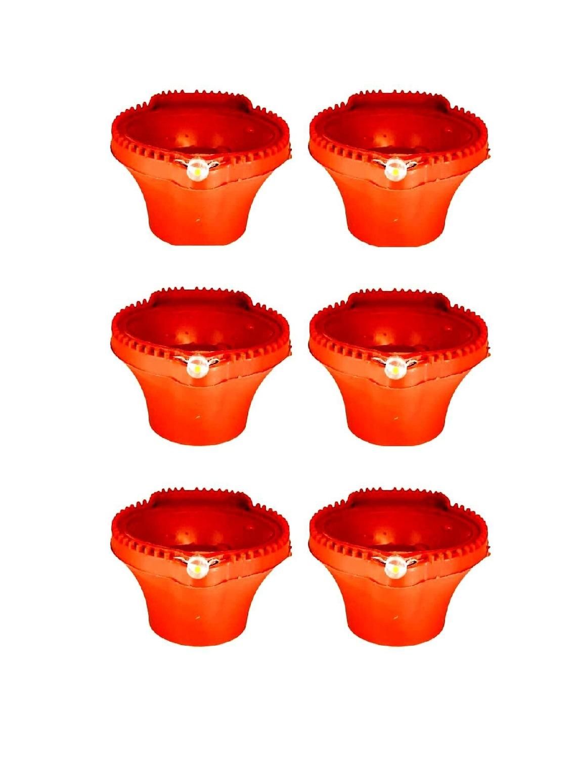 LED Light Water Sensor Diyas Plastic with, Ambient Lights, (Pack of 6/12/18/24) - Shopsmart9