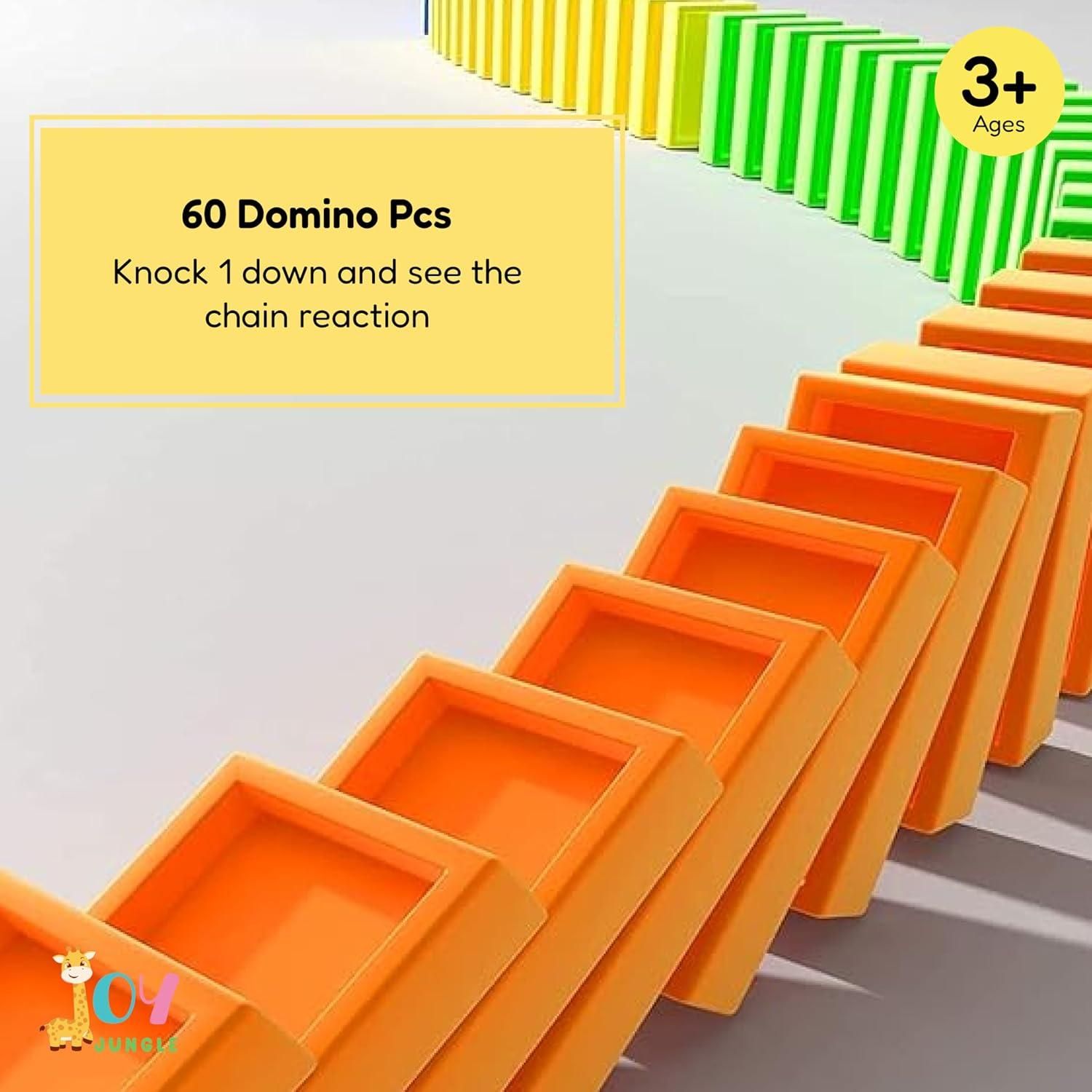 Train Toy Domino Set for Kids BPA Free Plastic with Sound Effects - Shopsmart9