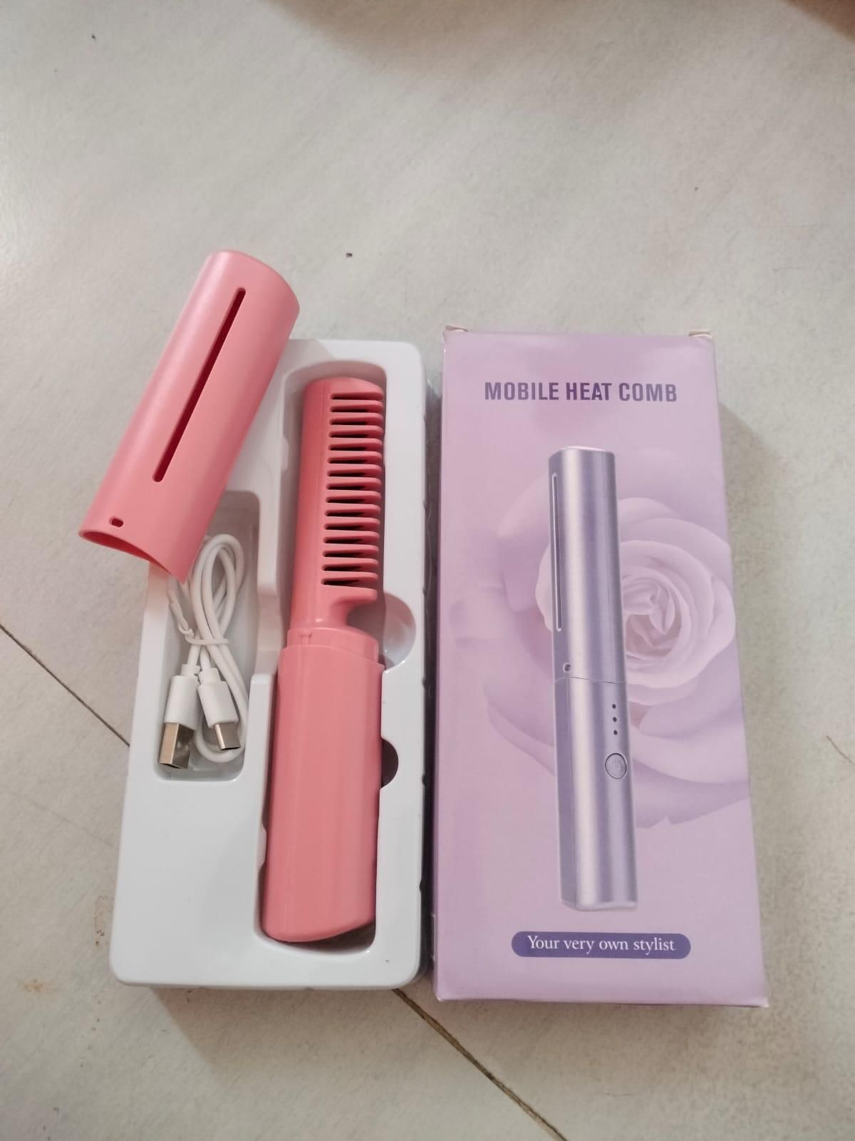 Rechargeable Hot Comb Hair Straightener - Shopsmart9