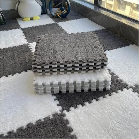 Interlocking Carpet Tiles Mat (6pc) - Shopsmart9