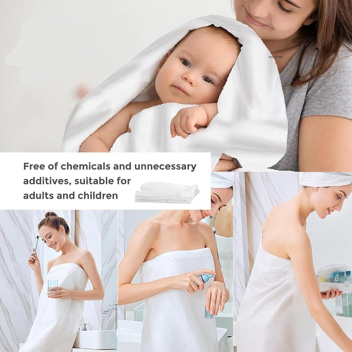 10 Pcs Compressed Bath Towel Tablets - Shopsmart9