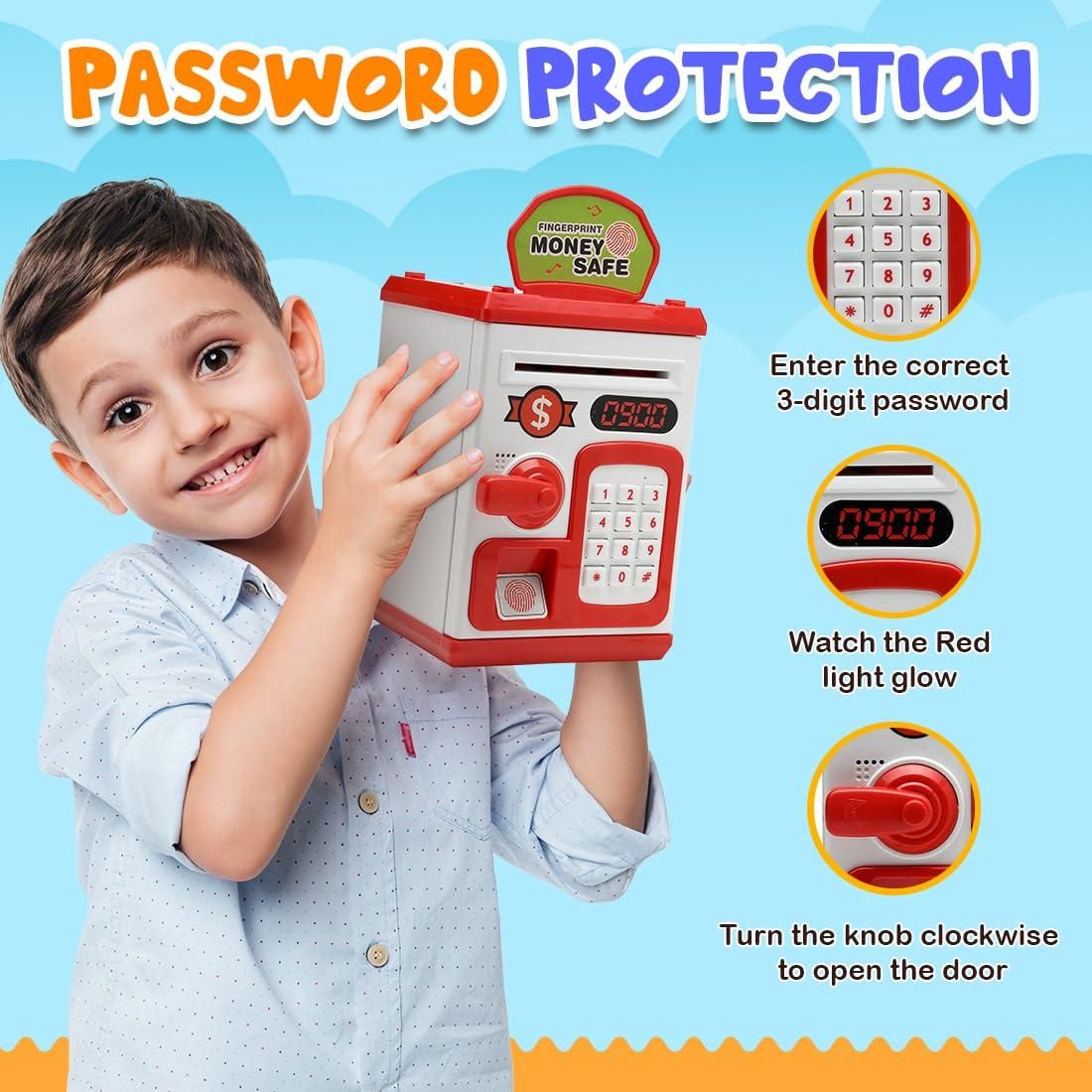 Money Bank for Kids with Fingerprint Sensor - Shopsmart9