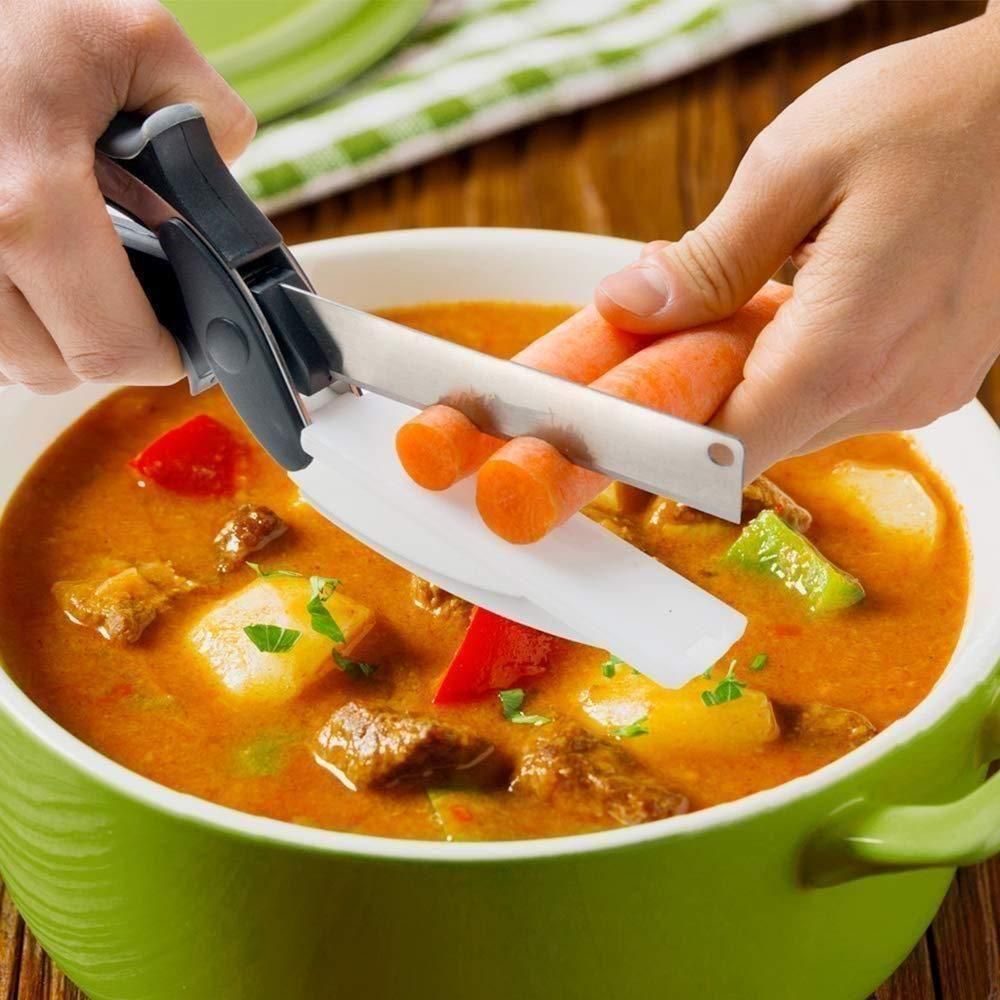 Clever Cutter - 2 in 1 Kitchen Knife / Cleaver Cutters - Shopsmart9