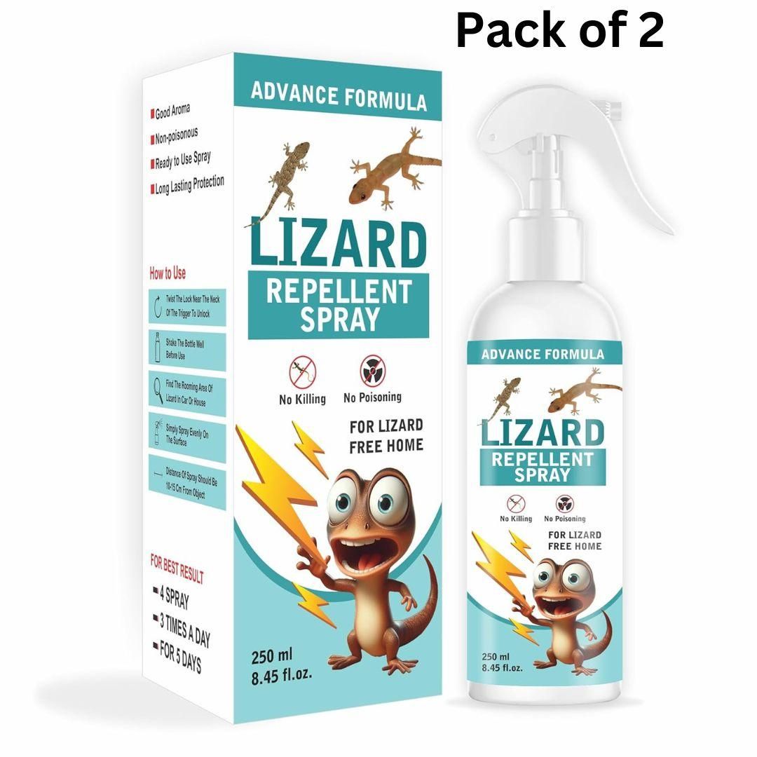 Lizard Repellent for Home Spray Pest Control 250ML (Pack of 2) - Shopsmart9