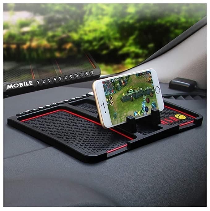 HSR Car Accessories Multifunction Phone GPS Holder Anti-Slip Silicone Pad and Car Mobile Holders for Car Dashboard - Shopsmart9