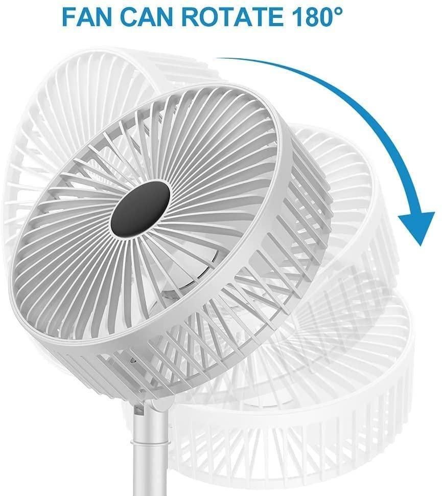 Powerful Rechargeable High Speed Table Desk Fan - Shopsmart9