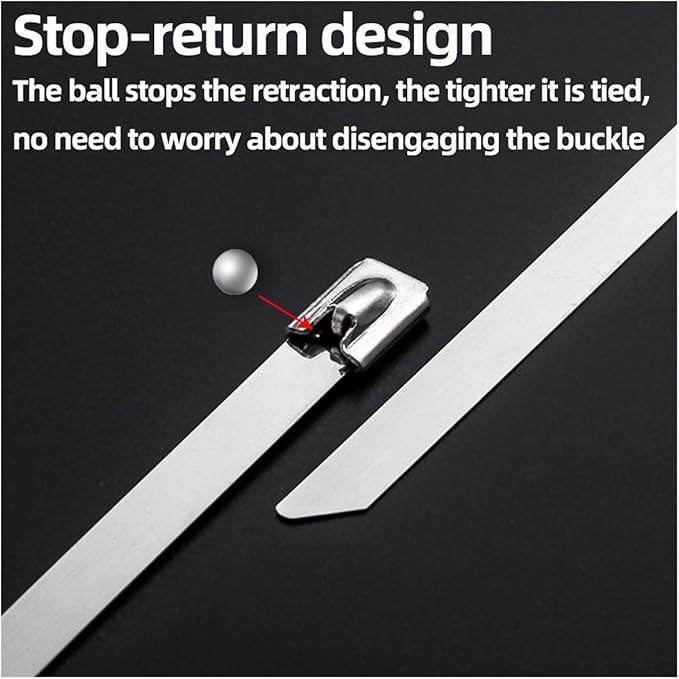 Stainless Steel Cabe Lock Ties (Pack of 10) - Shopsmart9