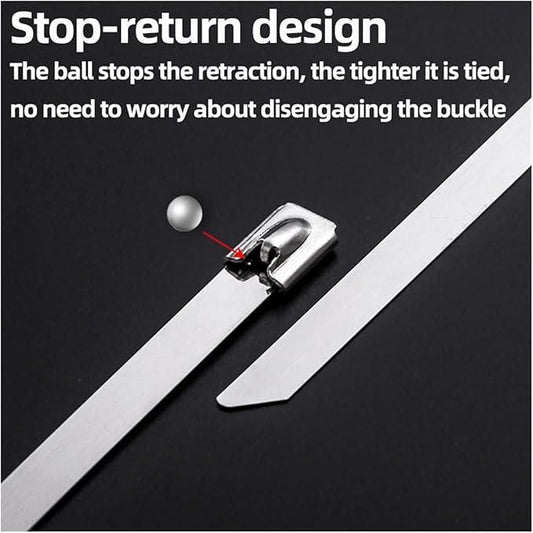 Stainless Steel Cabe Lock Ties (Pack of 10) - Shopsmart9
